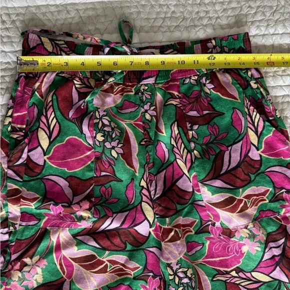 Cynthia Rowley Floral Wide Leg Pants & Top Set, Size Medium - Picture 13 of 14